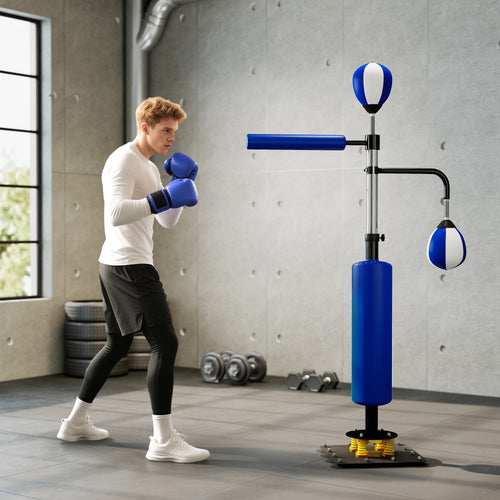 Adjustable Speed & Reflex Boxing Stand (4.6'–6.7')
