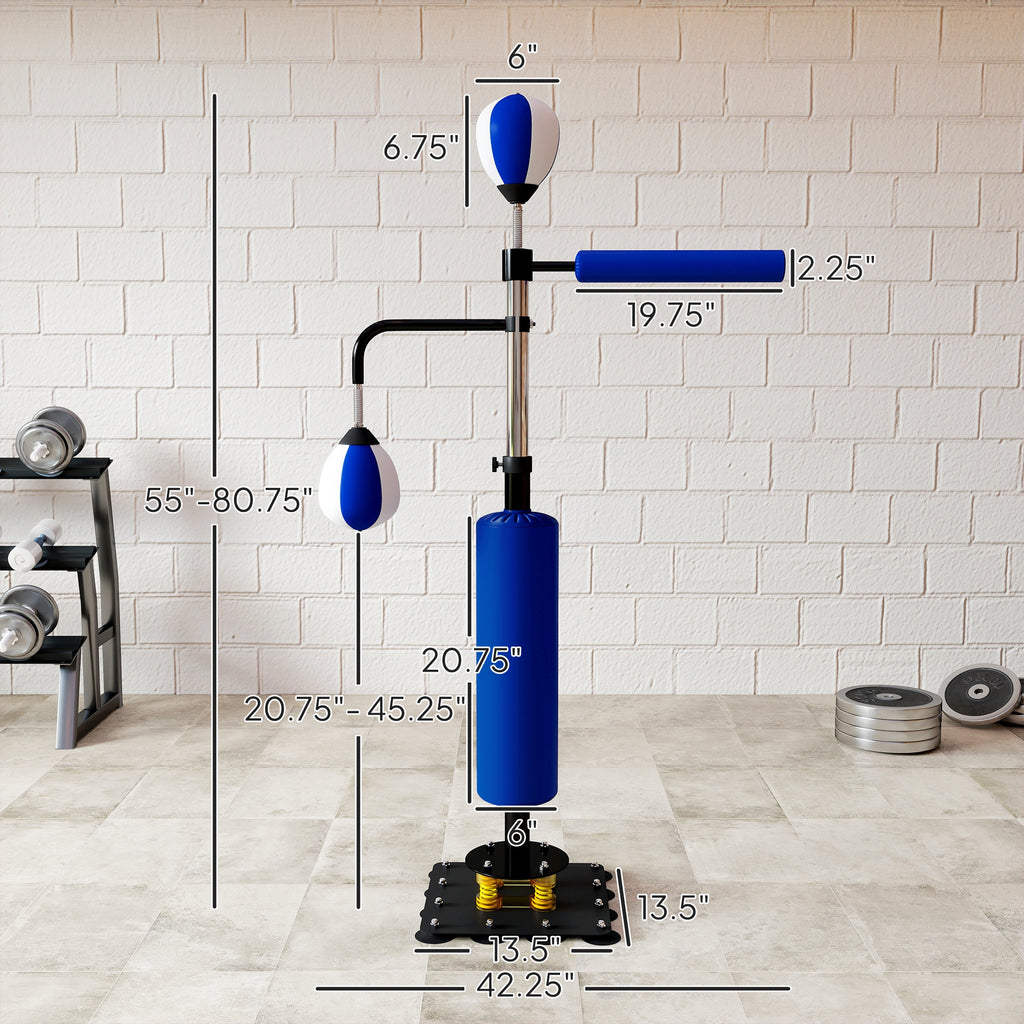 Adjustable Speed & Reflex Boxing Stand (4.6'–6.7')