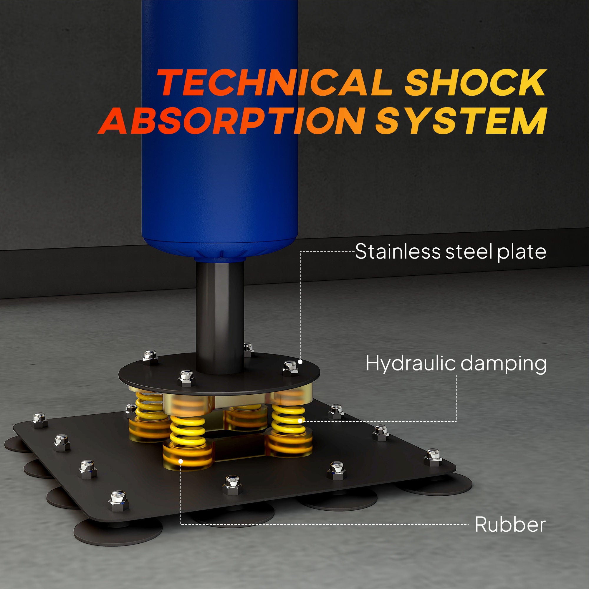 Adjustable Speed & Reflex Boxing Stand (4.6'–6.7')