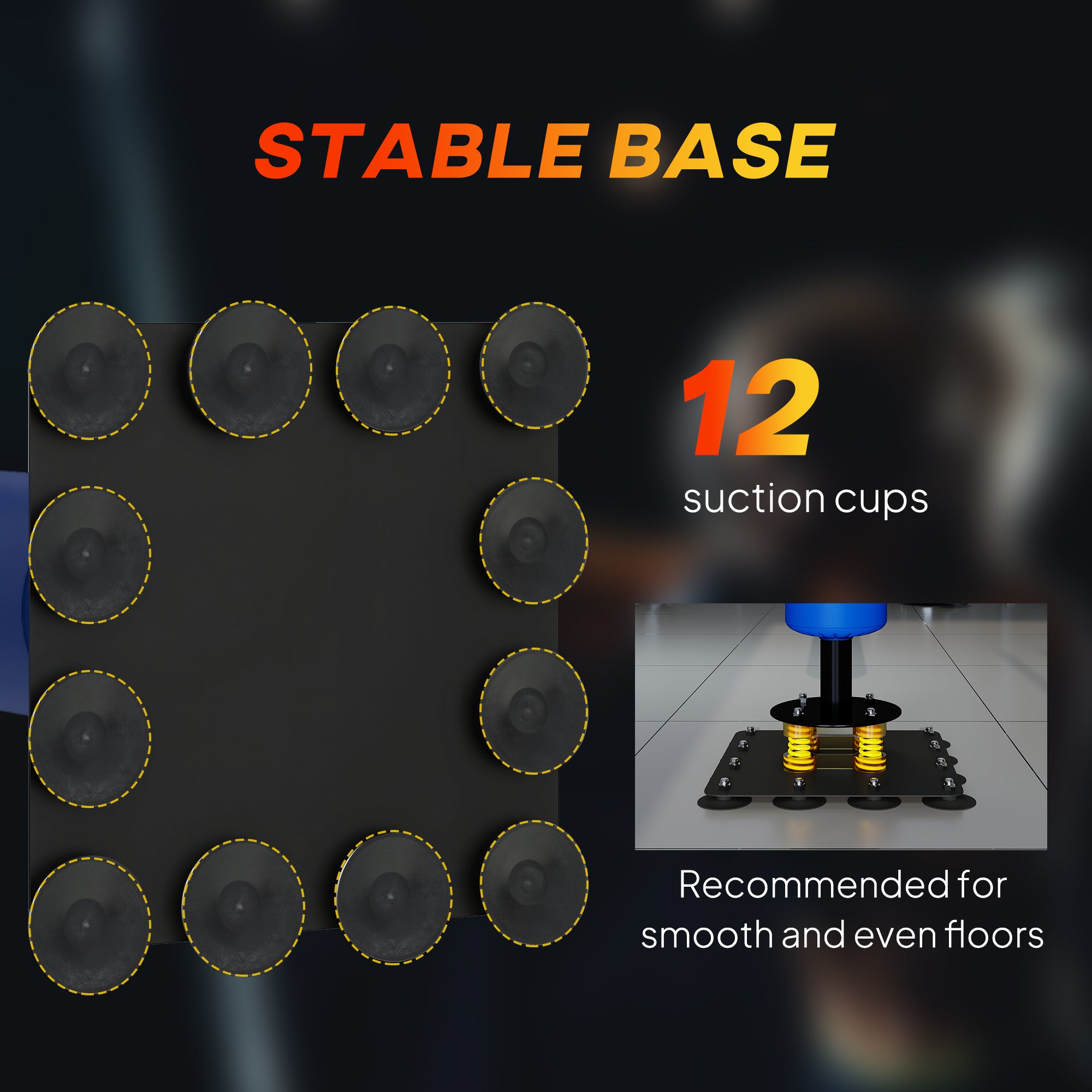 Adjustable Speed & Reflex Boxing Stand (4.6'–6.7')