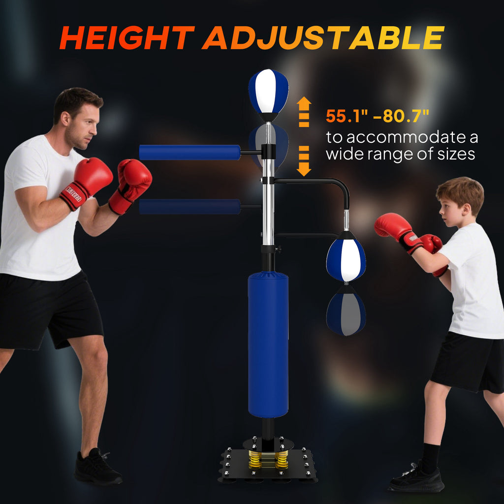 Adjustable Speed & Reflex Boxing Stand (4.6'–6.7')