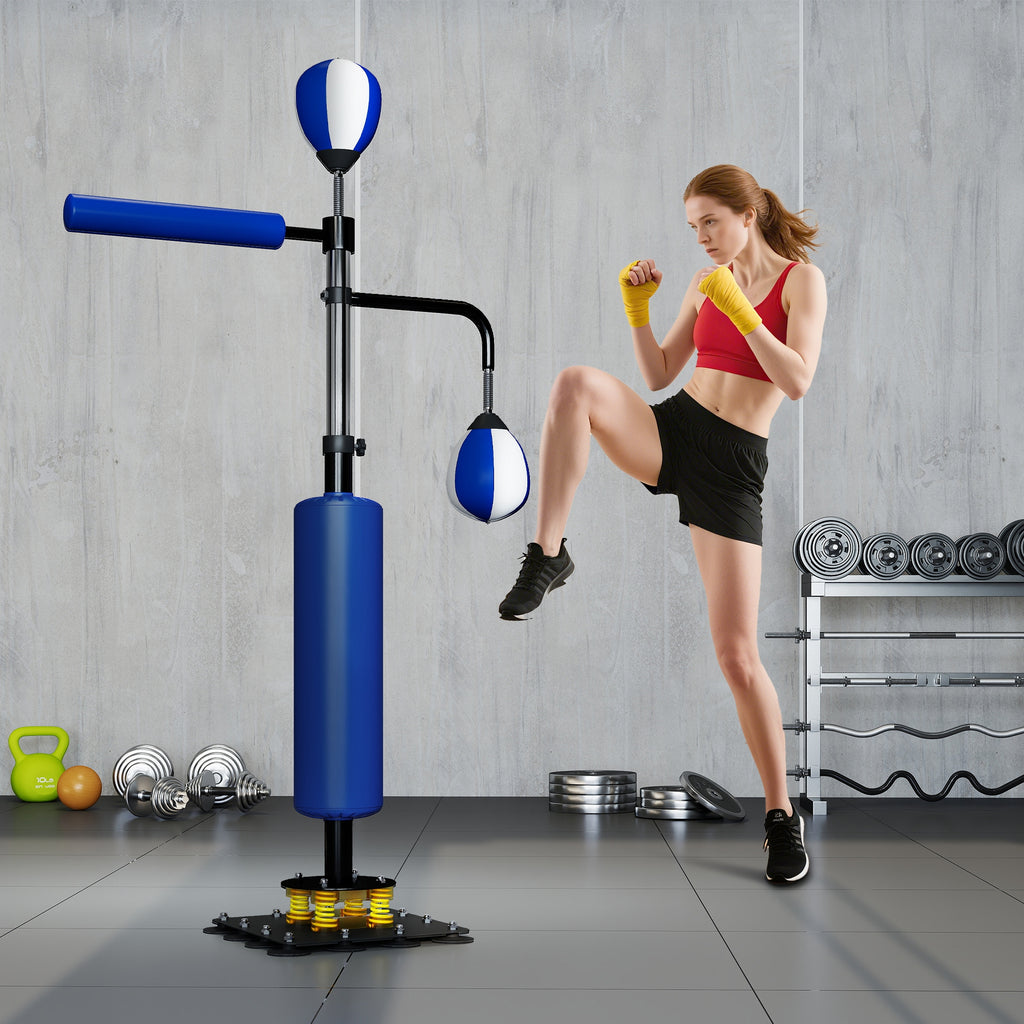 Adjustable Speed & Reflex Boxing Stand (4.6'–6.7')
